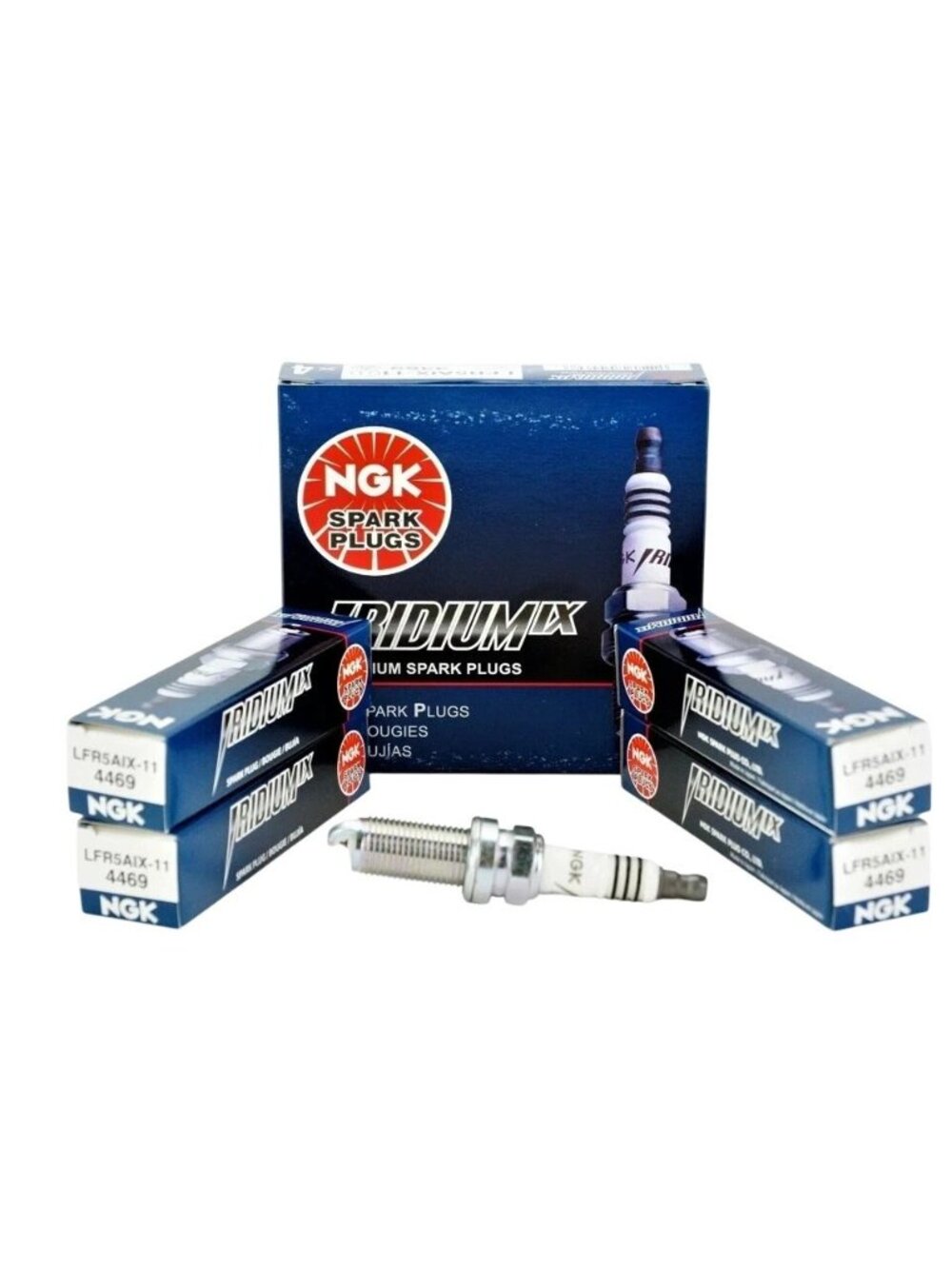 4x NGK 4469 Iridium IX Spark Plugs LFR5AIX11 For Hyundai Nissan Infiniti Yamaha